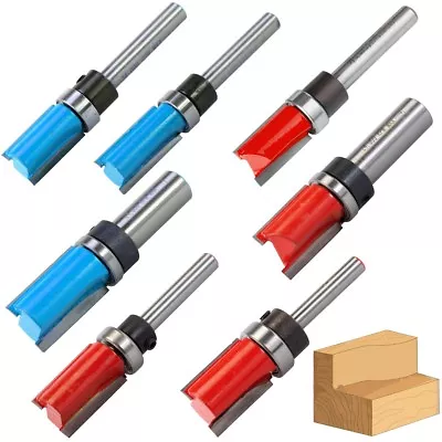 £8.43 • Buy ROUTER BITS Template Cutter 1/4  1/2  Shank 2/4  5/8  3/4  1  11/4  Tungsten UK