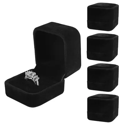 10Pack Velvet Ring Boxes Jewelry Earring Gift Boxes Wedding Proposal Wholesale • $18.99