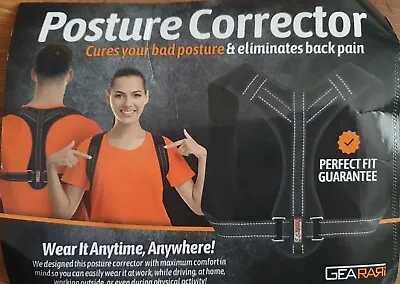 Gearari® Posture Corrector Upper Back Brace Support For Men/Women Clavicle Arch • £9.99