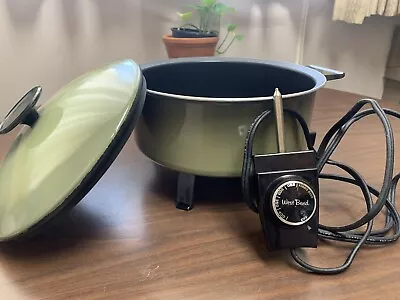 West Bend Electric Cookware Vintage Avacado Green Working Condition • $9.99