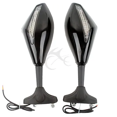 Rearview Mirrors LED Turn Signals Fit For Honda CBR60RR VTR1000F VFR800 CBF1000 • $25.80