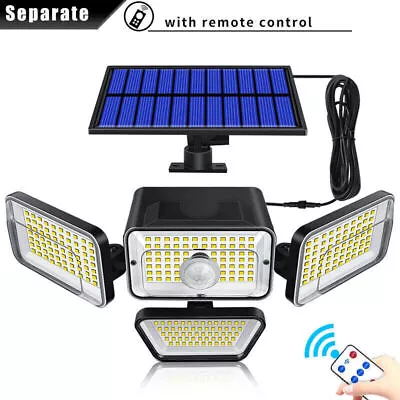 988200LM Outdoor Solar 4Head Wall Light LED Motion Sensor Remote Lamp Waterproof • $17.83