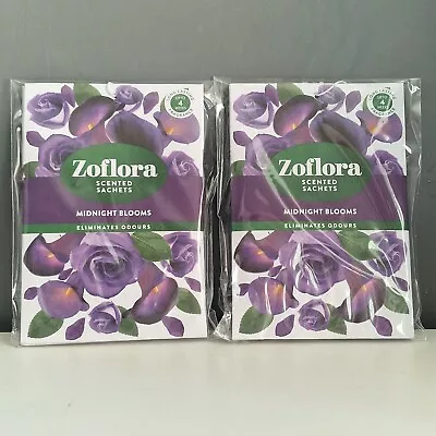 2 X Pack Of 2 Zoflora Scented Sachets - Midnight Blooms - Vegan - NEW • £4