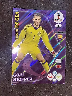 Panini Adrenalyn XL Fifa World Cup Russia 2018 David De Gea Goal Stopper Card  • £1.99