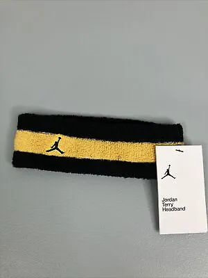 Nike Air Jordan Terry Headband Men’s Yellow/Black One Size Fits Most • $13.79