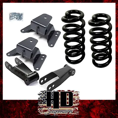 GMC Chevy C10 1973-1987 3 -4  Drop Kit Lowering Coils Shackles Hangers • $247.28