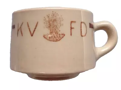 1950s KINGWOOD VOLUNTEER FIRE DEPARTMENT McNICOL RESTAURANT WARE COFFEE MUG WV • $69.99