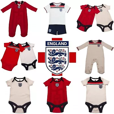 England Baby Kit Babygrow Sleepsuit Vests Body Suit Baby Shirt Short England FA • £15.99