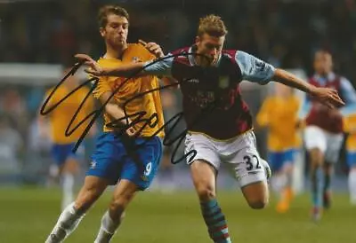 ASTON VILLA: NATHAN BAKER SIGNED 6x4 ACTION PHOTO+COA • £2.99