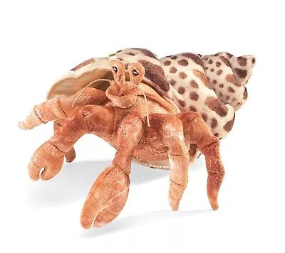 Folkmanis Hermit Crab Hand Puppet Orange; Cream; Brown 1 EA • $27.89