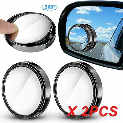 $4.69 • Buy 2x Blind Spot Car Van  Rear View Mirror 360° Wide Angle Convex Mirrors Glass Au