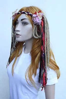 Flower Crown Pagan Psytrance Dread Hippy Festival Fairy Head Dress Band  • £28