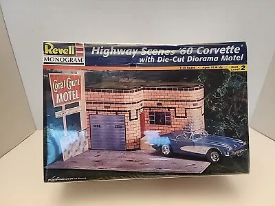 Highway Scenes '60 Corvette Model Kit #85-7802 1:25 Revell 1997 Complete SEALED • $31.99