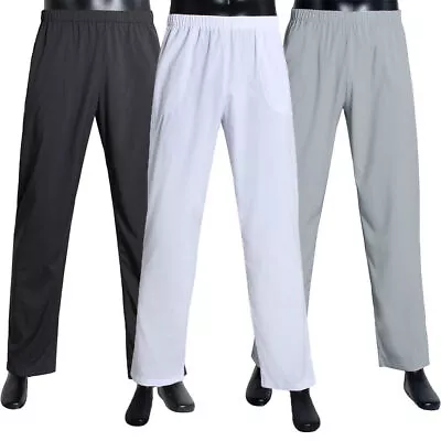 Men Arab Islamic Clothing Thobe Pants Serwal Pajamas Wear Shalwar Under Trousers • £7.99