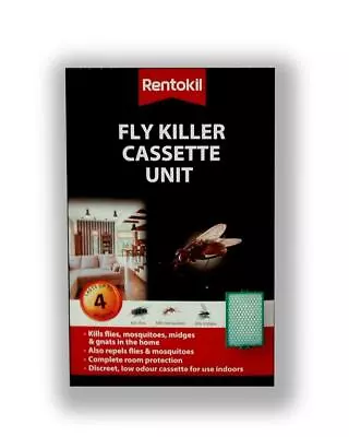 Rentokil Fly Killer Cassette Large Unit Kills Flies Mosquitoes Midges • £3.49