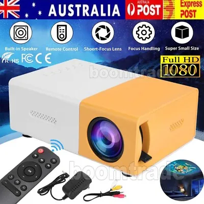 $38.99 • Buy Mini Projector HDMI USB LED HD 1080P For Home Cinema Portable Pocket Projector
