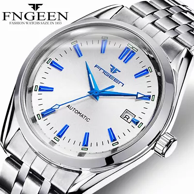 FNGEEN Mens Watch Automatic Mechanical Date Analog Sports Watches Waterproof • £23.45