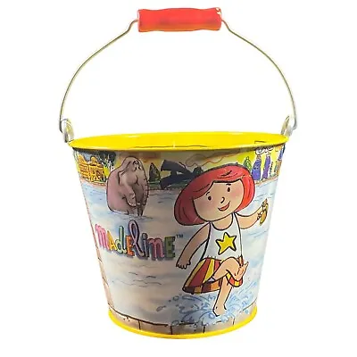 Vintage Schylling Madeline Tin Lithograph Beach Garden Sand Pail Bucket 1997 • $16.99