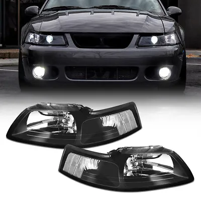 Left+Right Headlights For 1999-2004 Ford Mustang GT SVT Cobra Corner Lamps EOA • $71.24