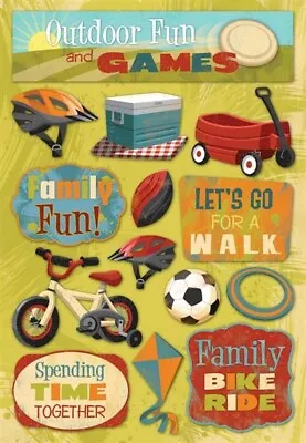 Scrapbooking Crafts KF Stickers Outdoor Games Family Fun Bike Walk Kite Wagon  • $3.50