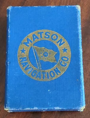 VinTagE Deck MATSON NAVIGATION Co. SHIPPING LINE PLAYING CARDS HAWAII K2913  • $59.99