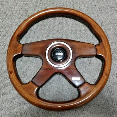 Rare MOMO Wood Steering Wheel ETRA PAD φ36 80s-90s From JAPAN • $299