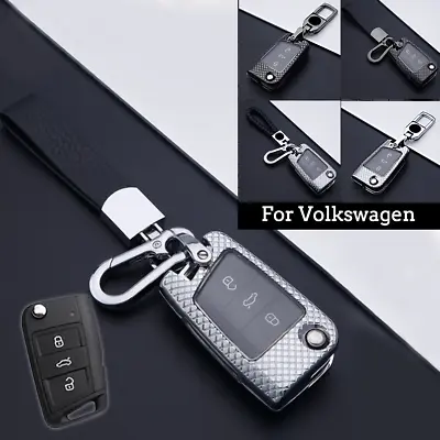 Zinc Alloy Remote Car Key Case Bag Holder Cover Shell For Volkswagen Golf 7 2017 • $27.60