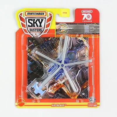 Matchbox Sky Busters 2023 Air Blade Helicopter 5/32 Blue Diecast Mattel • $2.99