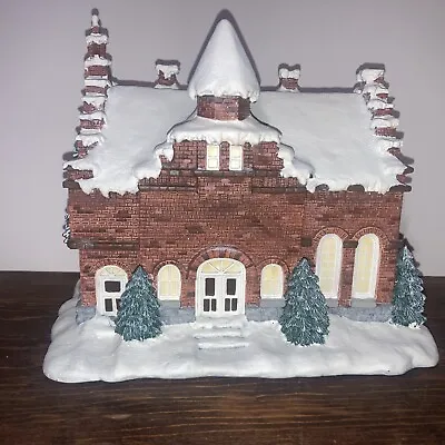 Norman Rockwell's Hometown Collection - Town Hall -A03667 Sculpture - W/light • $20