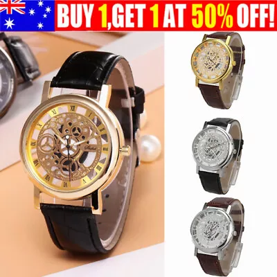 Fashion Sport Date Quartz Wrist Watch Waterproof Stainless Steel Men's Watches • $9.99