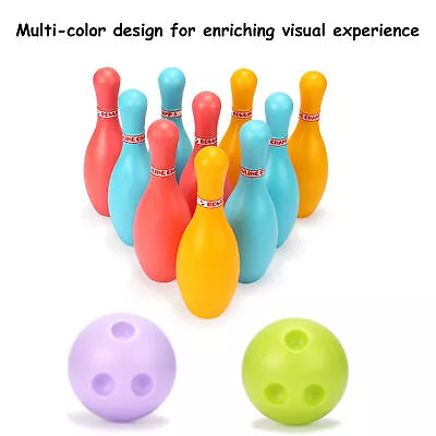 Kids Pins Balls Bowling Game Indoor Sport Development Toy Gifts • $10.10