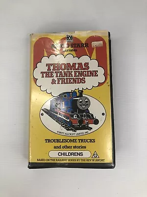 Vintage Clamshell Thomas Tank Engine & Friends Troublesome Trucks VHS Tested • $24.99