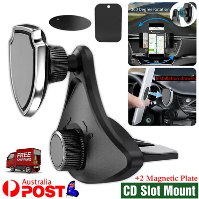 Universal Magnetic Car CD Slot Mount Holder Stand Cradle For Mobile Phone GPS AU • $18.77
