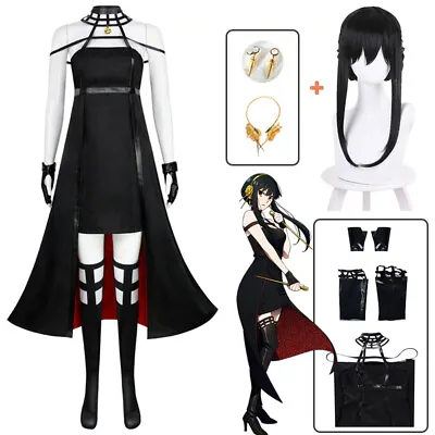 Anime Spy X Family Yor Forger Sexy Girls Cosplay Costume Dress For Halloween Wig • $19.99