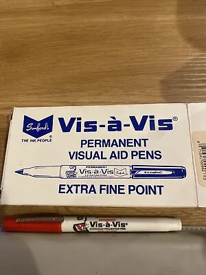 Box RED Vis-A-Vis Vintage Wet-Erase Overhead Projector Transparency Markers XF • $29