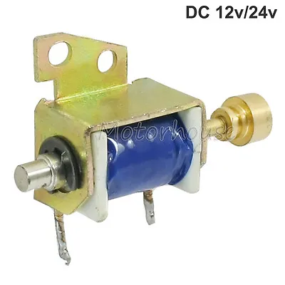 DC 12v 24v 10mm Micro Push Pull Type Linear Motion Mini Solenoid Electromagnet • $4.20
