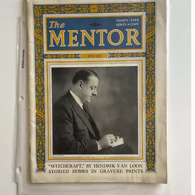 Antique 1923 The Mentor Magazine Ft. Witchcraft By Hendrik Van Loon • $20