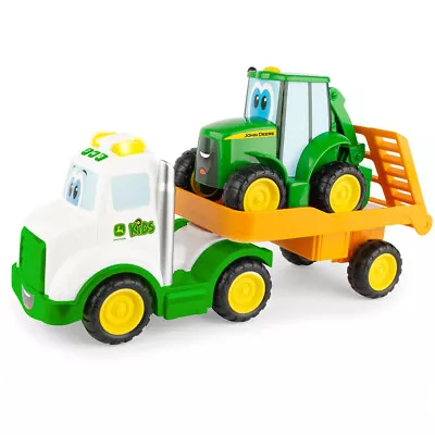 John Deere Farmin' Friends Hauling Set Truck/Tractor Kids Light/Sound Toy 18m+ • $51