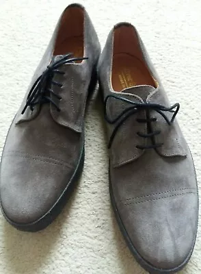 £119.99 • Buy Sanders And Sanders For Oliver Spencer Grey Suede Playboy Shoes Size 9/43