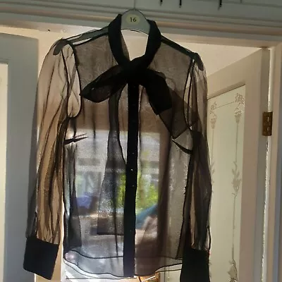 Zara Tulle   See Through   Blouse Medium • £5