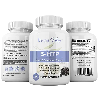 5-HTP 200mg Plus Calcium For Mood Sleep Anxiety - Boosts Serotonin Production • $19.99