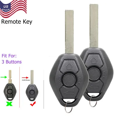 2 For BMW E81 E46 E39 E63 E38 E83 E53 E36 Entry Remote Key 3 Button 315MHz • $15.19