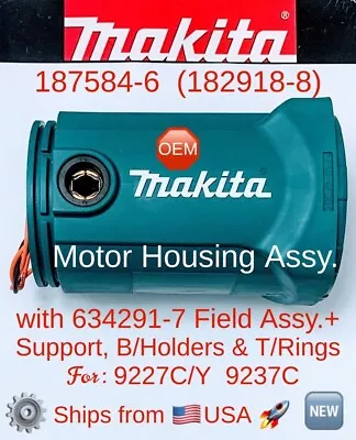 MAKITA 187584-6 (182918-8) OEM Housing Assy+ 634291-7 Field Assy For 9227C 9237C • $29.95