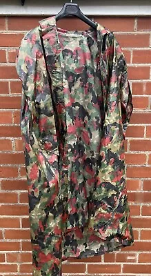 Genuine Swiss Army Military Alpenflage Waterproof Poncho NEW - Great 4 Festivals • £20
