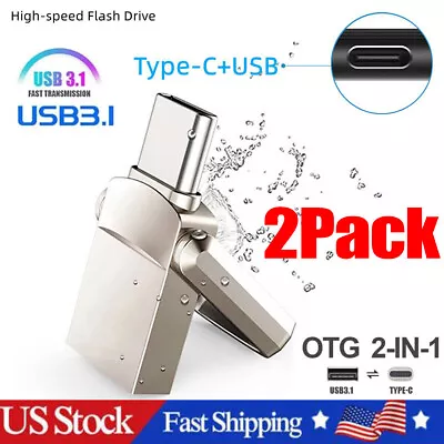 Type C USB 3.0 Flash Drive Thumb Drive Memory Stick For PC Laptop 512GB 1TB 2TB • $9.99