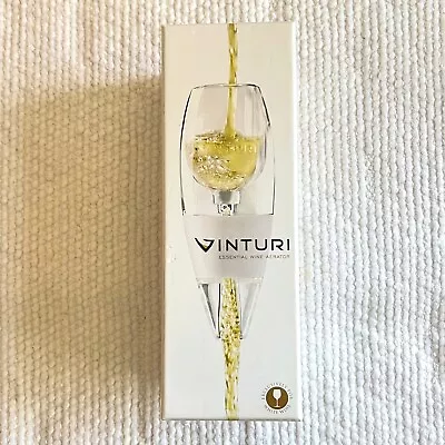 VINTURI White Wine AERATOR W/Stand+Travel Pouch New-Crate&Barrel USA-Decanting • $15