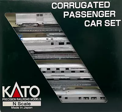 N Kato 106-1502 Corrugated 4 Passenger Car Set A Atchison Topeka & Santa Fe • $410.30