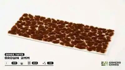 Gamers Grass Brown 2mm Tufts For Wargaming Miniature Bases (115) Per Pack GG2-B • £6.20