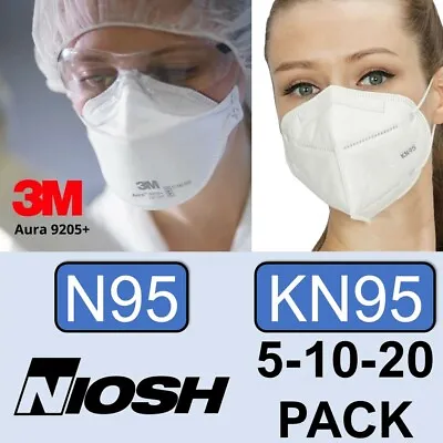 3M N95 Or KN95 Respirator Protective Face Mask Covering With 95% Filtration Rate • $19.99