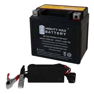 $35.99 • Buy Mighty Max YTX5L-BS Battery For ETon RX4-70 Viper 70 4T 10-12 + 12V 1Amp Charger